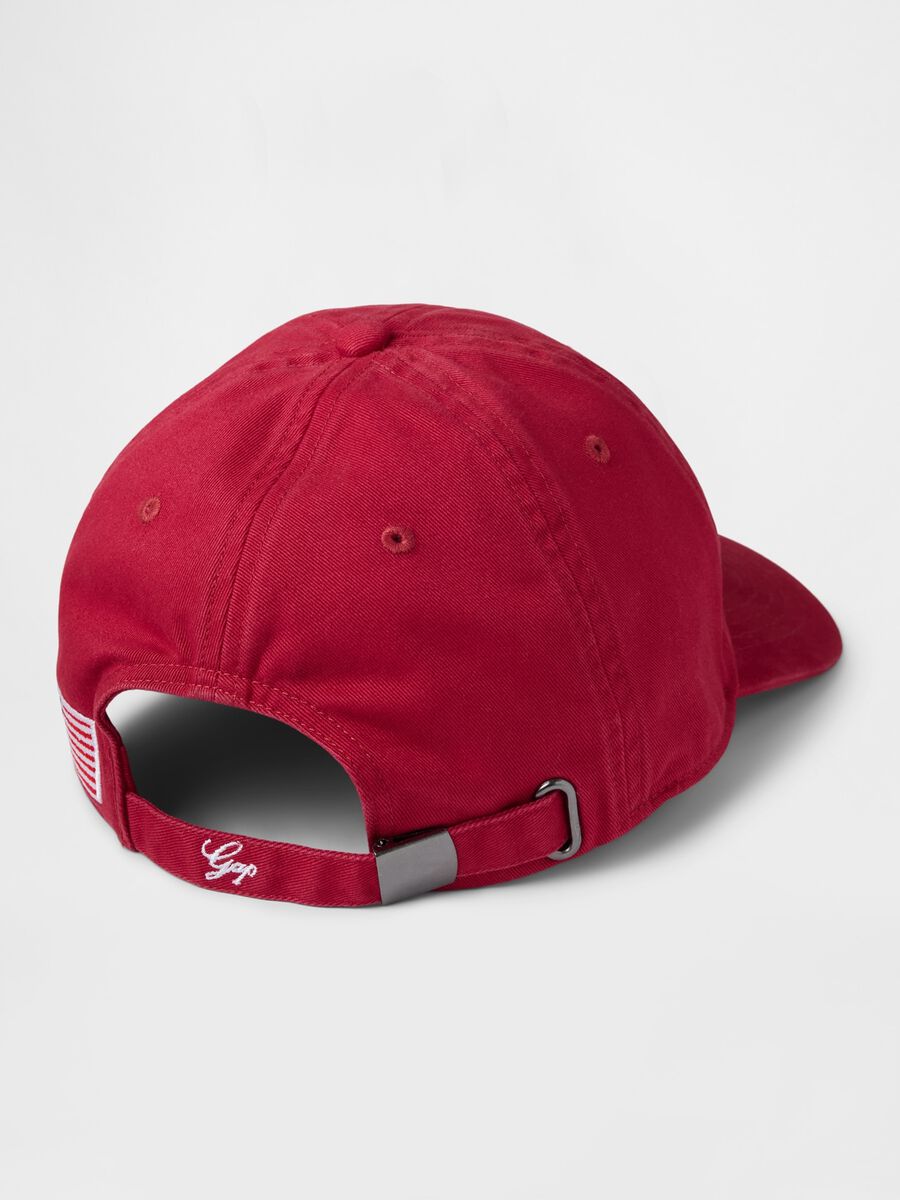 Cotton baseball cap with logo embroidery_1