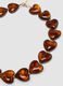 Orange necklace with marbled-effect hearts_1