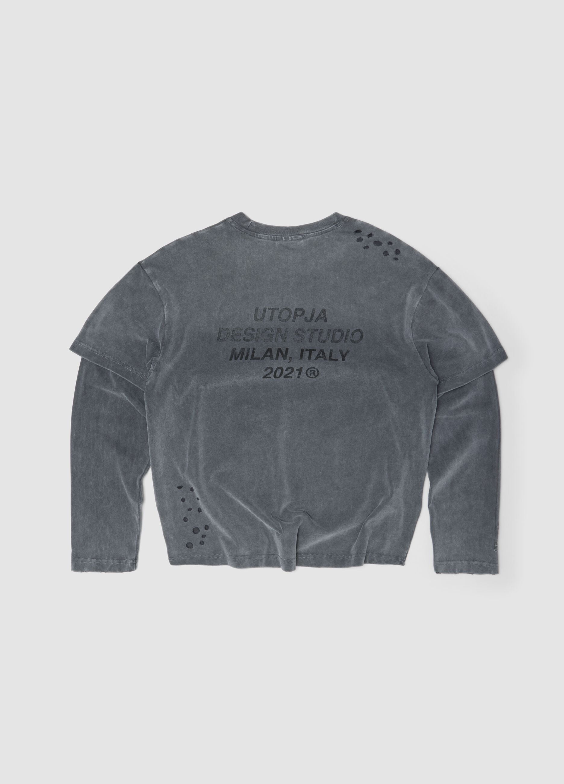 Double Longsleeve Sunfaded Grey