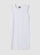 White stretch cotton mini dress_4