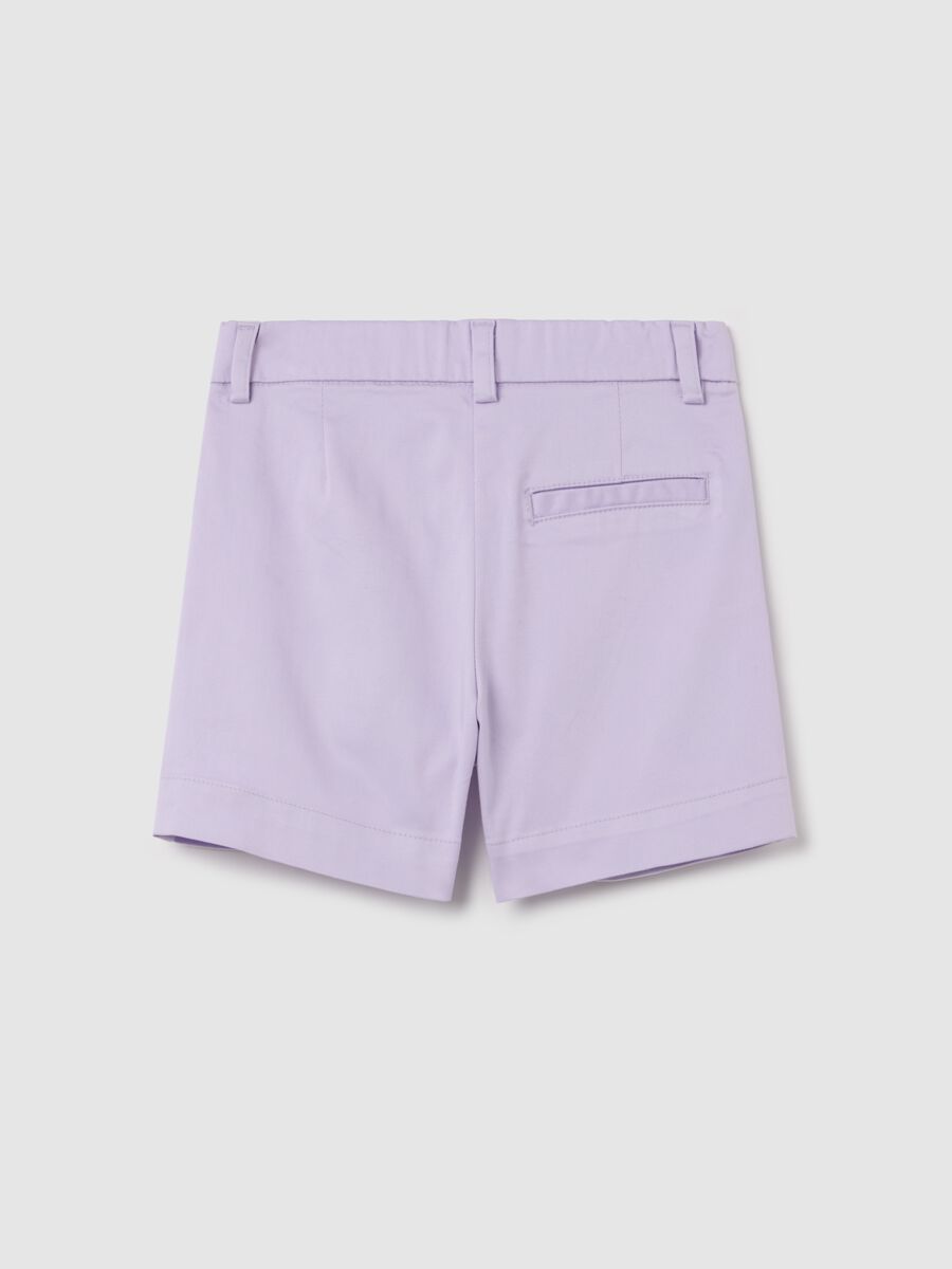 Bermuda shorts in poplin with pockets_1