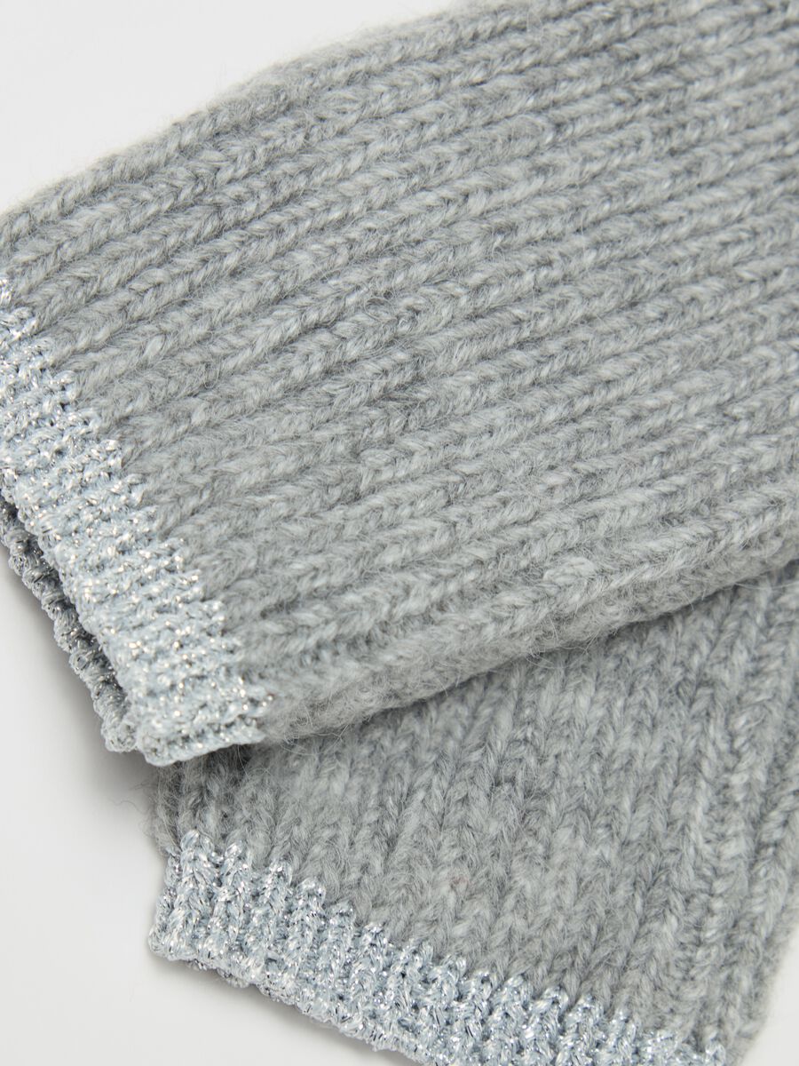 Fingerless gloves with lurex_2