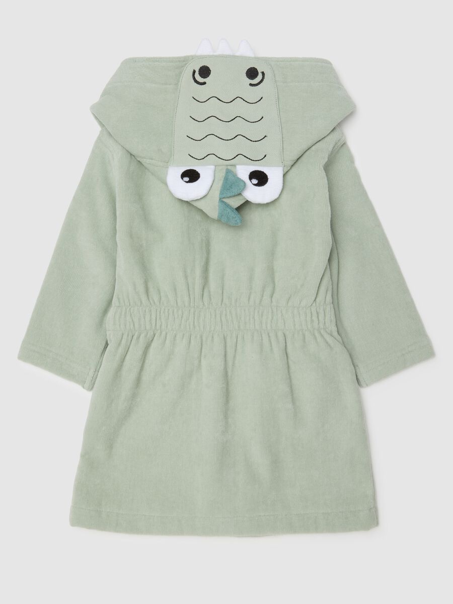 Pure Cotton Green Baby Bathrobe_1
