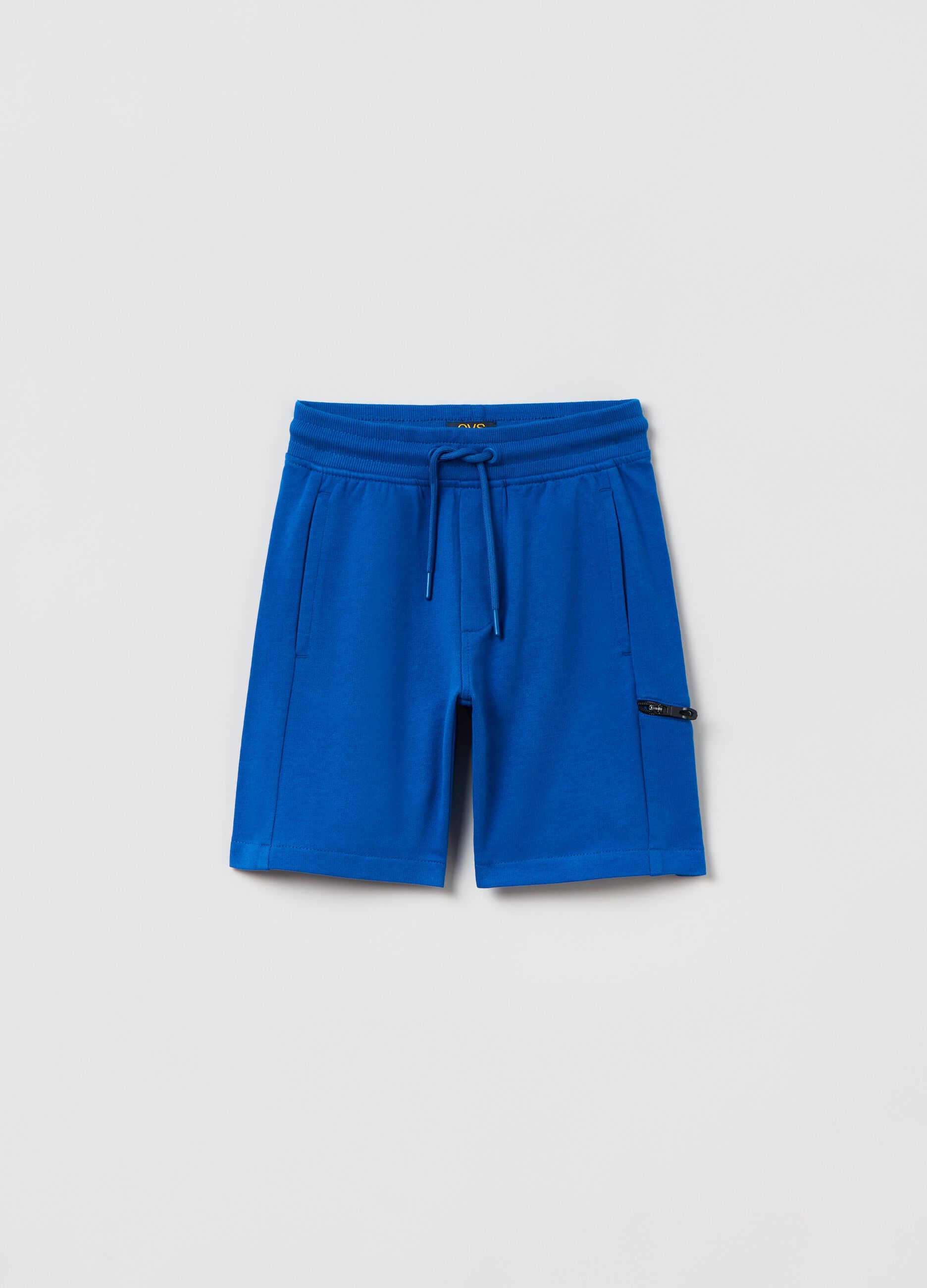 Shorts con coulisse e tasca con zip_0
