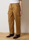 Brown Cotton Blend Regular Fit Trousers_3