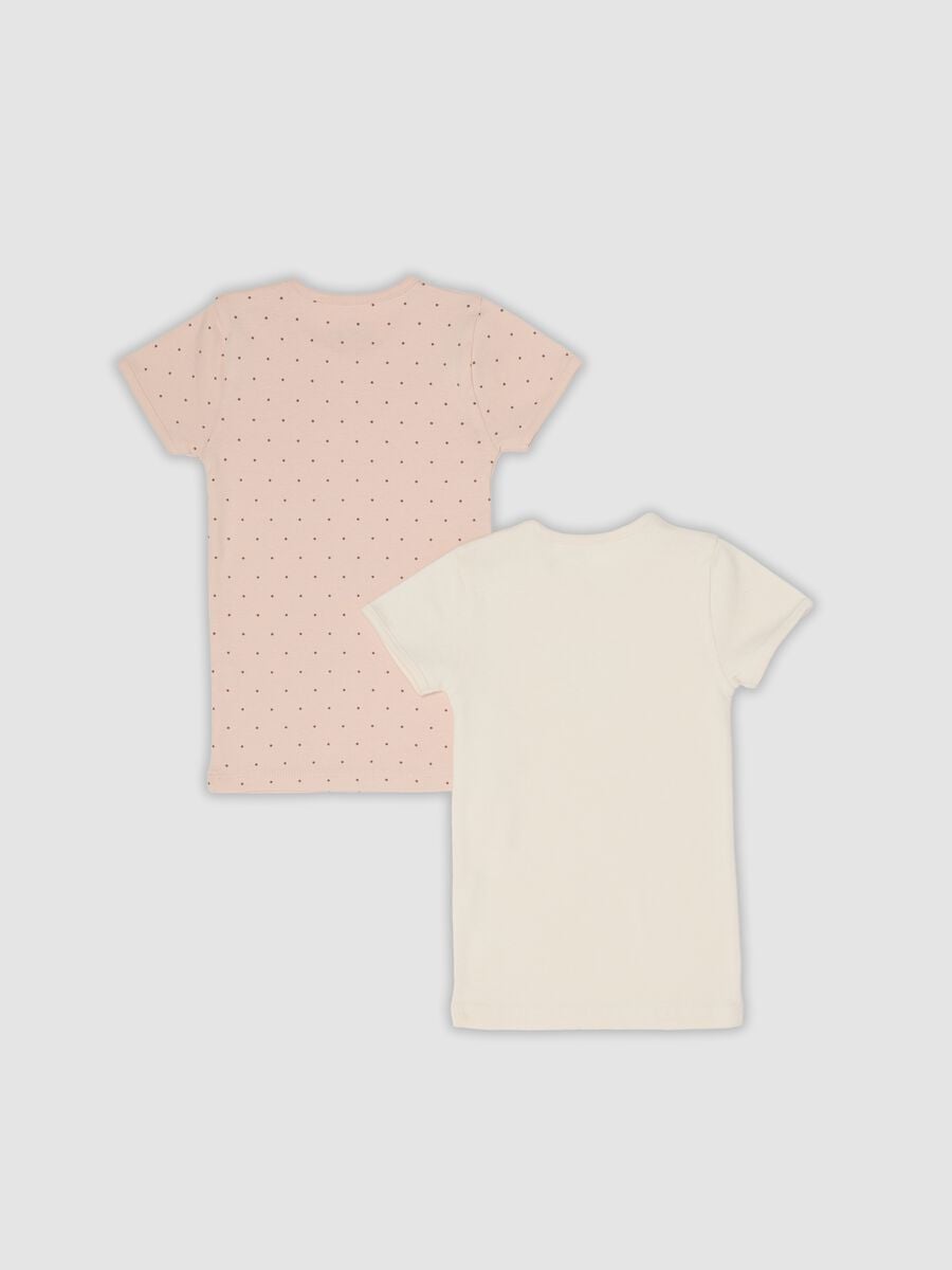 Bipack t-shirt multicolor in puro cotone organico a girocollo con stampa_1