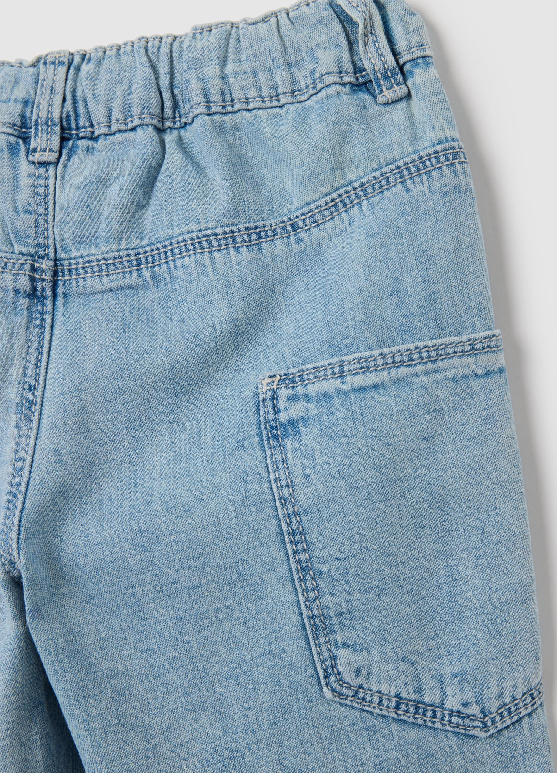 Children's Blue Denim Over Fit Jeans
