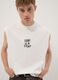White pure cotton tank top_0