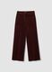 Brown The Iconic Pants straight-fit stretch cotton corduroy trousers_4