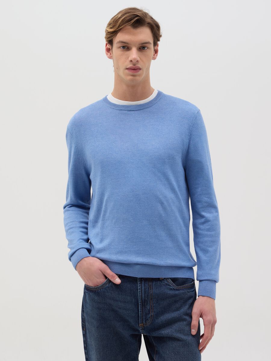 Round neck pullover_0
