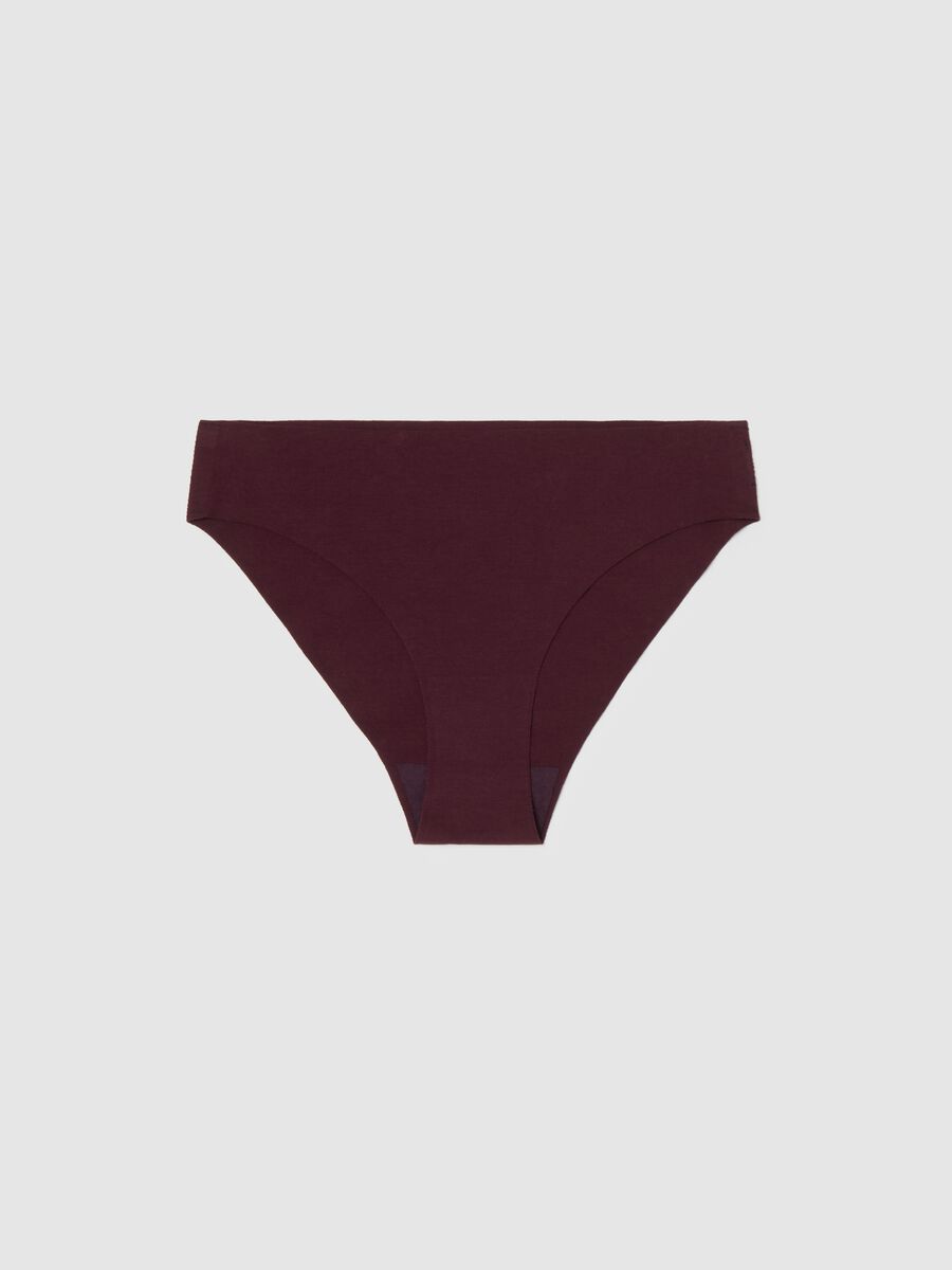 Purple stretch cotton briefs regular fit_0