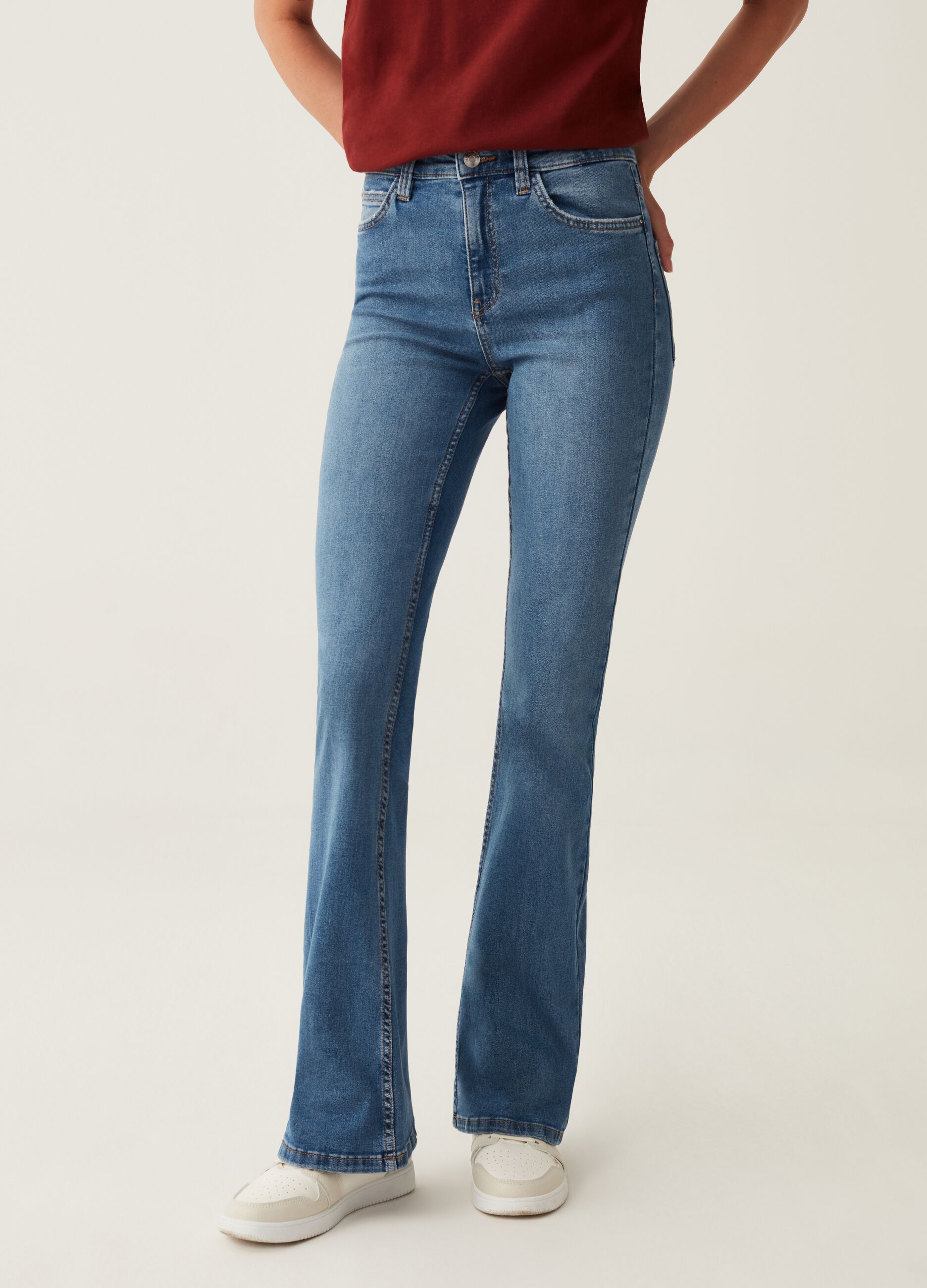 Jeans flare fit stretch_1