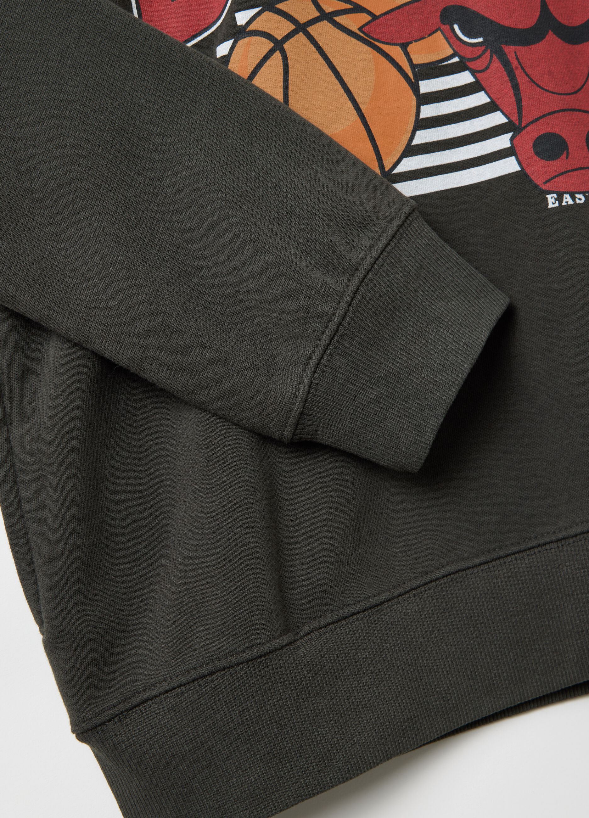 Grey NBA Chicago Bulls sweatshirt with hood