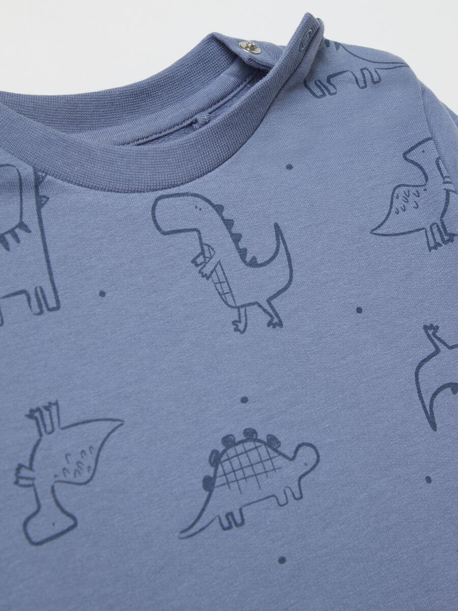 Organic cotton pyjamas with dinosaurs print_2