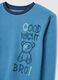 Blue and navy fleece pyjamas for boys_2