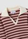 Maglia multicolor a righe in misto viscosa colletto polo fitted_1