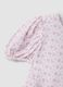 Pink pure cotton dress with Broderie Anglaise embroidery_3