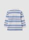 Baby Polo in Pure Cotton with Multicolor Stripes Regular Fit_1
