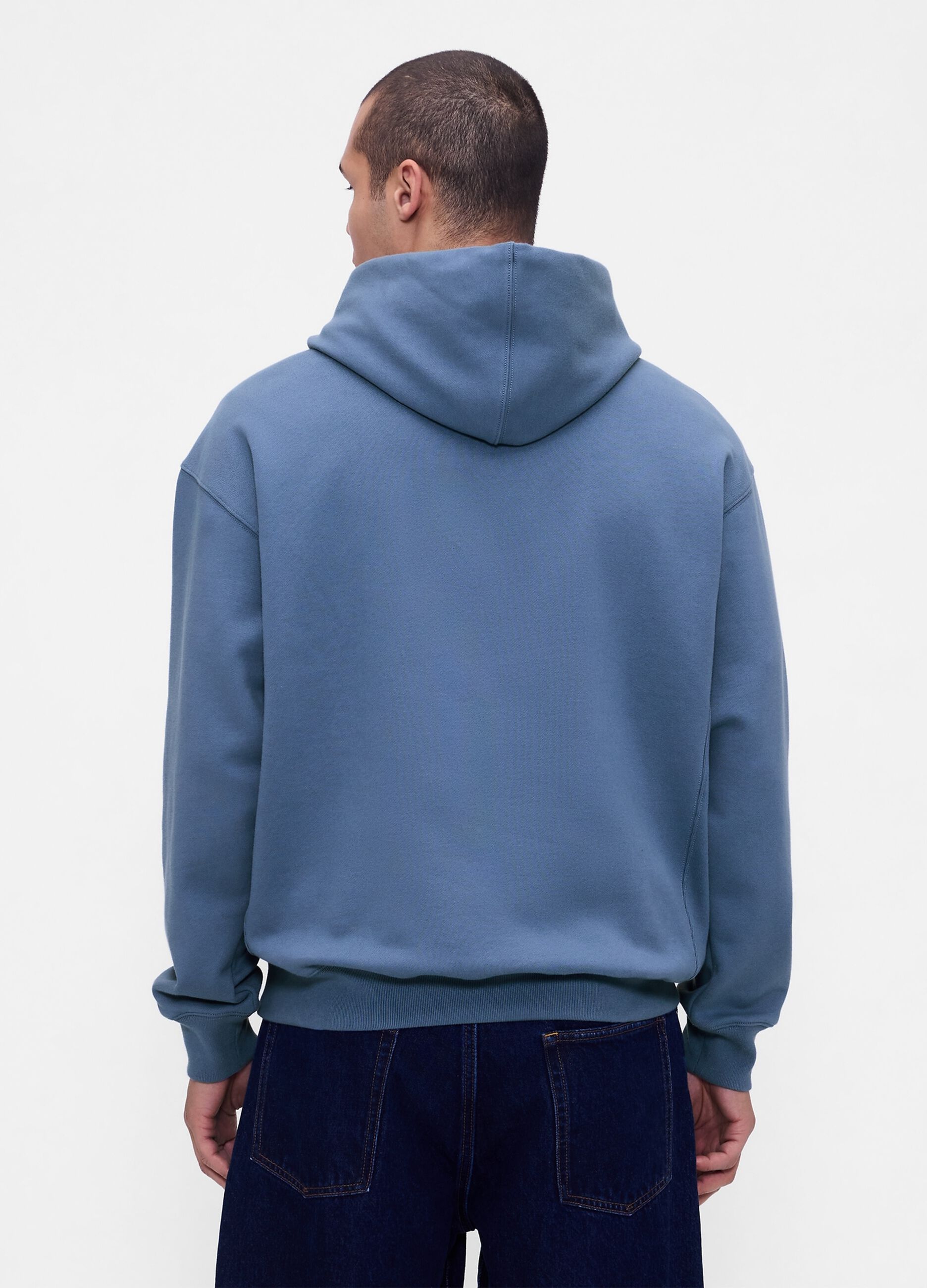 Blue Hoodie without Zip