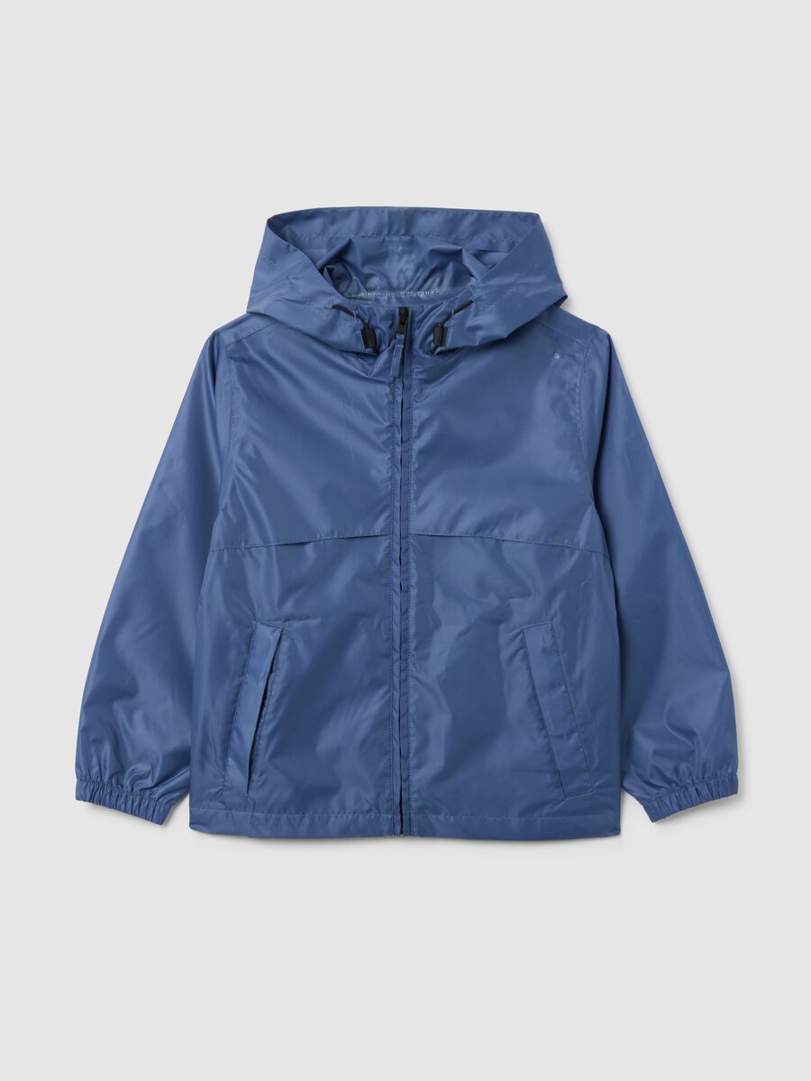 Blue Hooded Jacket for Boys_0