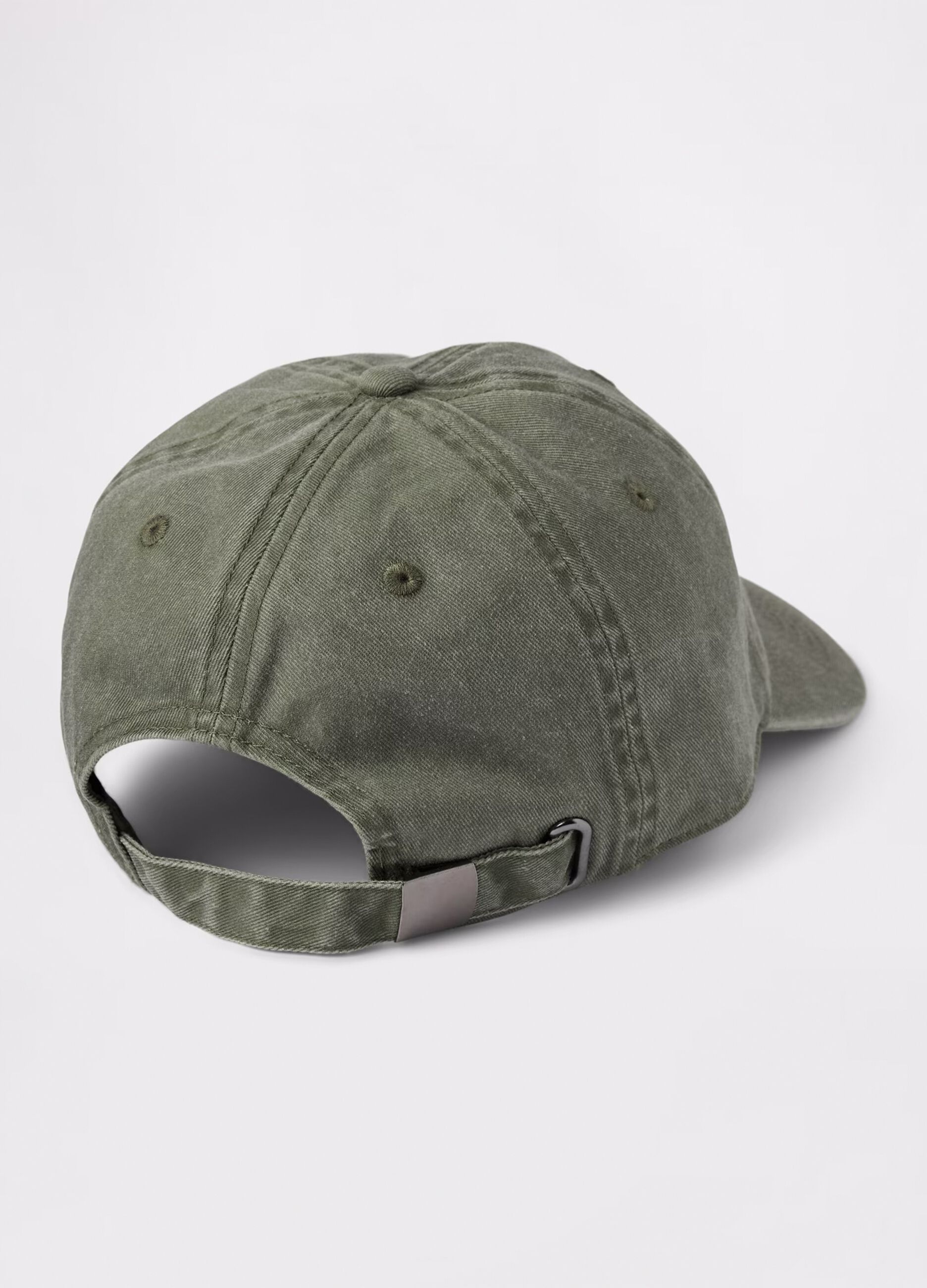 Baseball cap in beige cotton