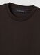 Brown crew-neck T-shirt in pure Supima cotton, regular fit_5