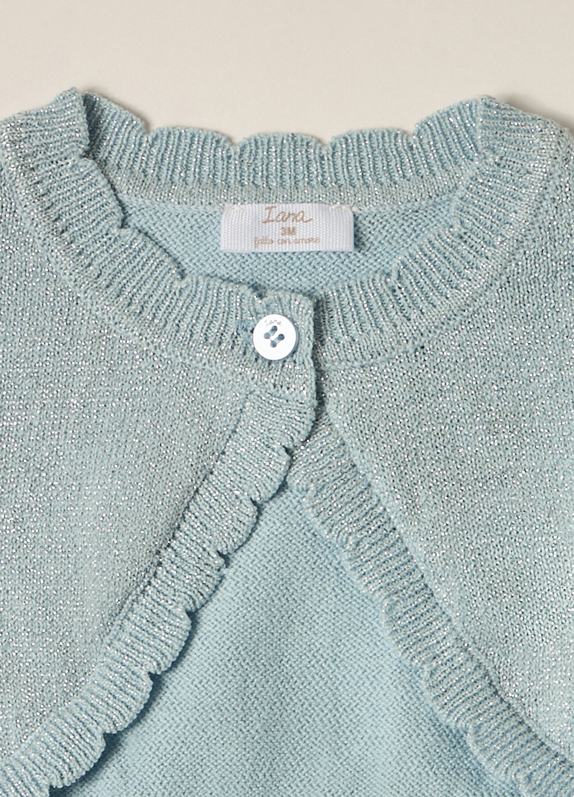 Cardigan in misto cotone IANA neonata