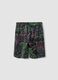 Multicolour pure cotton shorts for boys, regular fit_4