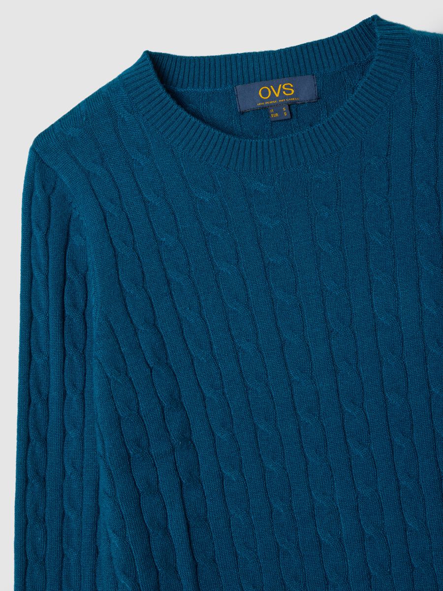 Blue regular fit sweater_5