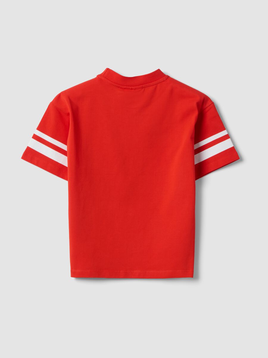 Red stretch cotton kids&rsquo; Super Mario T-shirt_1