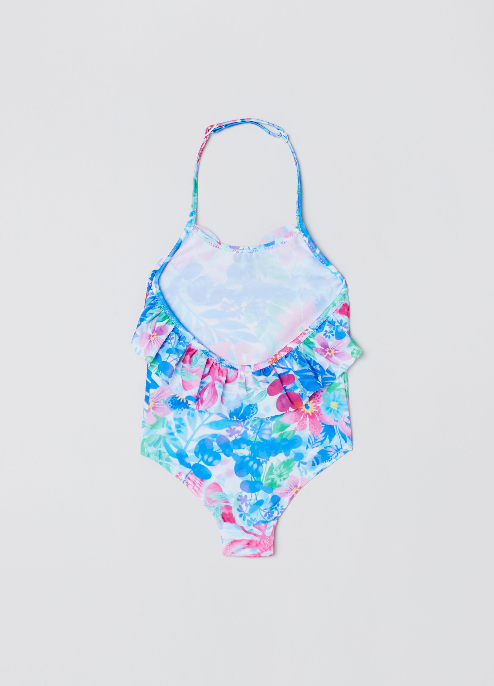 Costume intero con fantasia floreale_1
