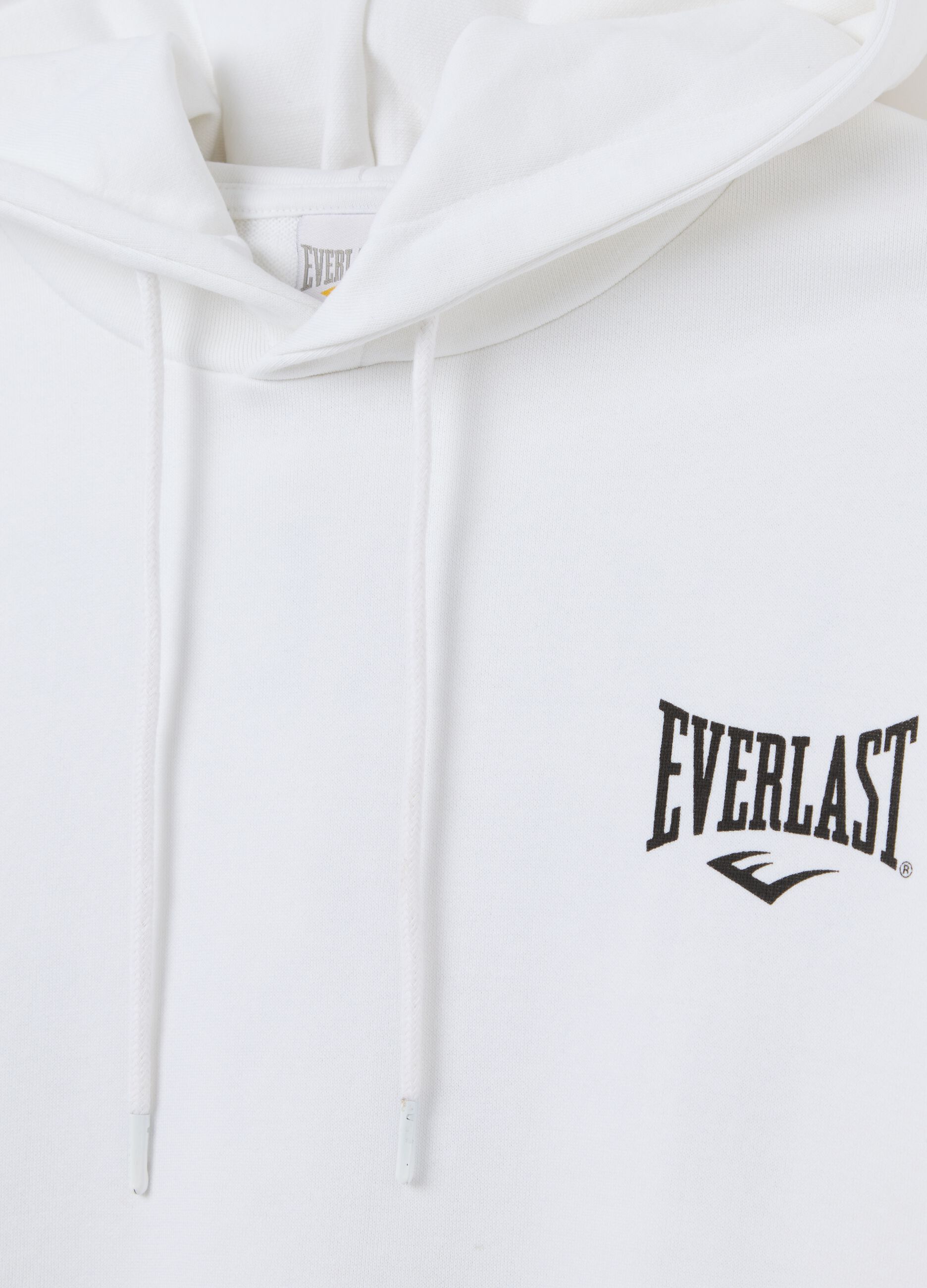 Oversize sweatshirt with hood and print