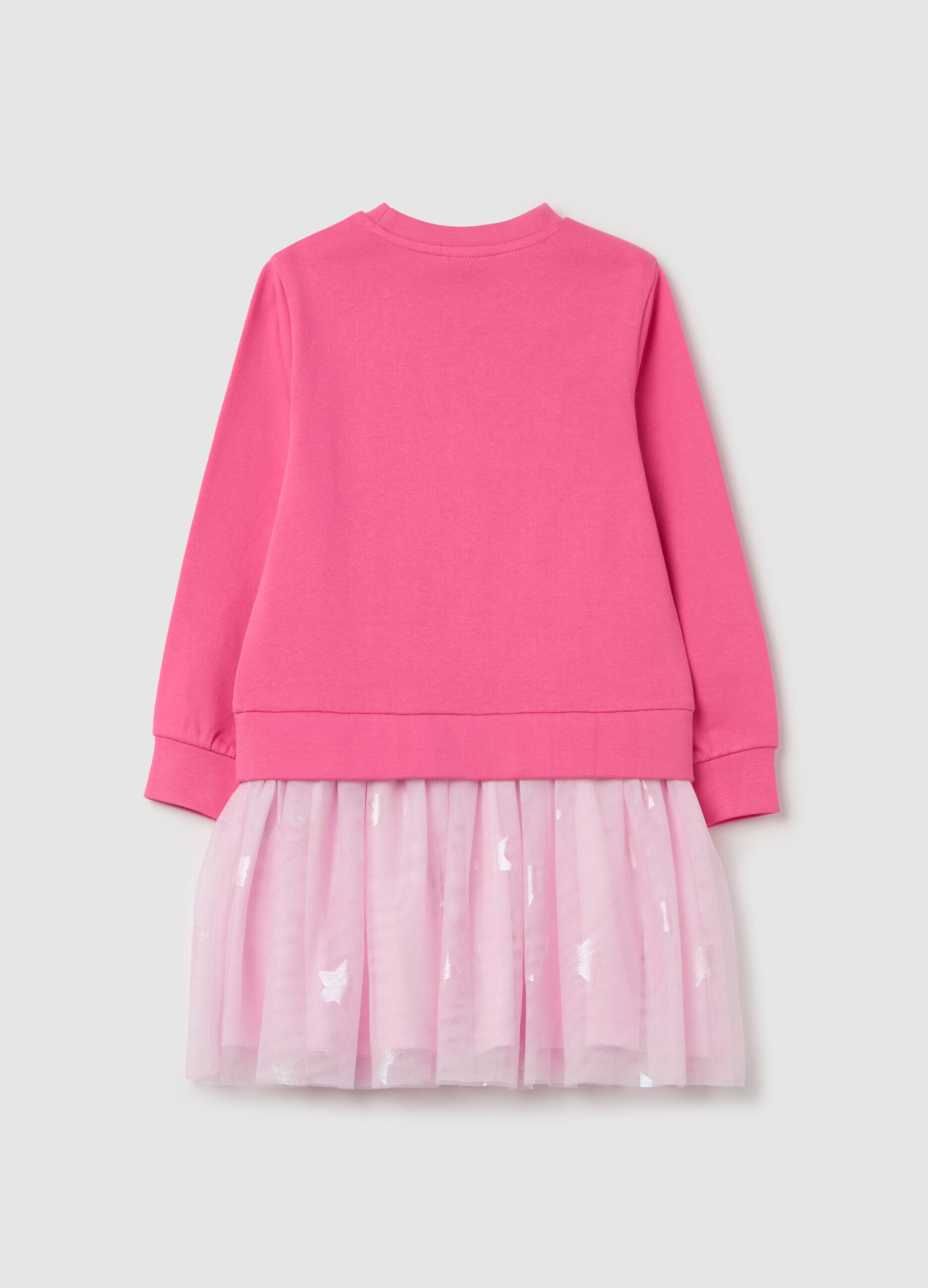 Vestito con gonna in tulle e stampa Minnie 