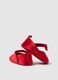 Red baby shoes with strap_1