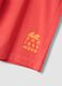 Red organic cotton shorts with elasticated waist_2