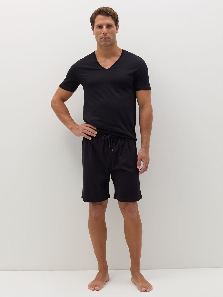 Two-pack pyjama shorts with drawstring_0