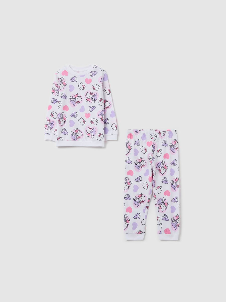 Cotton pyjamas with Hello Kitty and Kuromi print_0