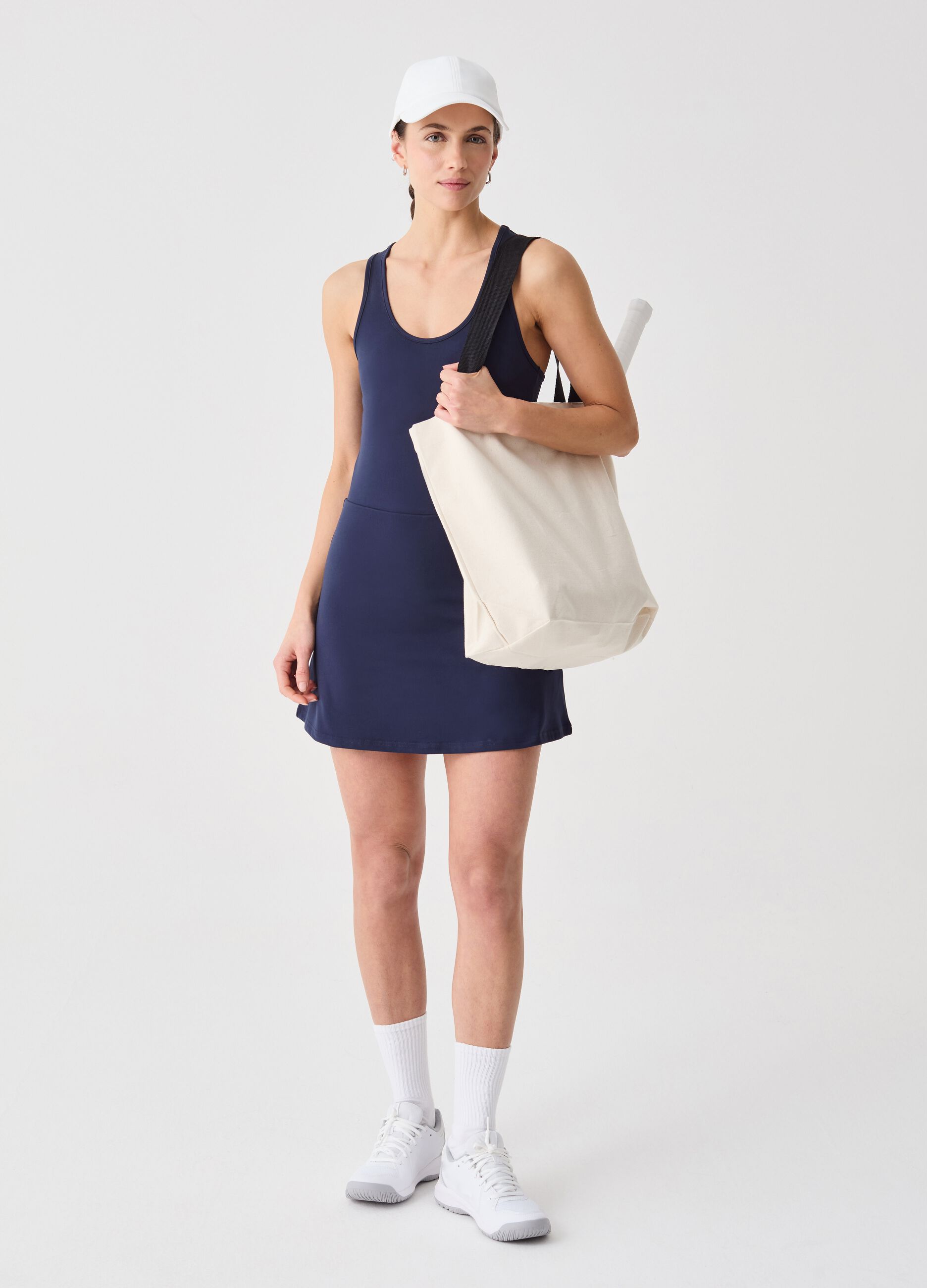 Abito sportivo azzurro in tessuto elasticizzato SLAZENGER