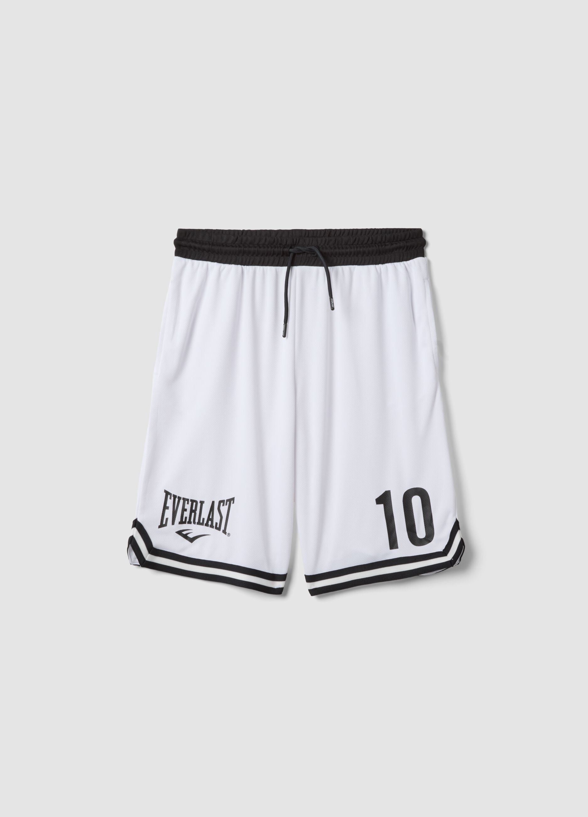 Shorts bianchi con vita elasticizzata per ragazzo comfort fit