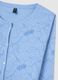 Blue cotton pyjamas with floral print_5