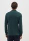 Regular fit green fleece sweatshirt_2