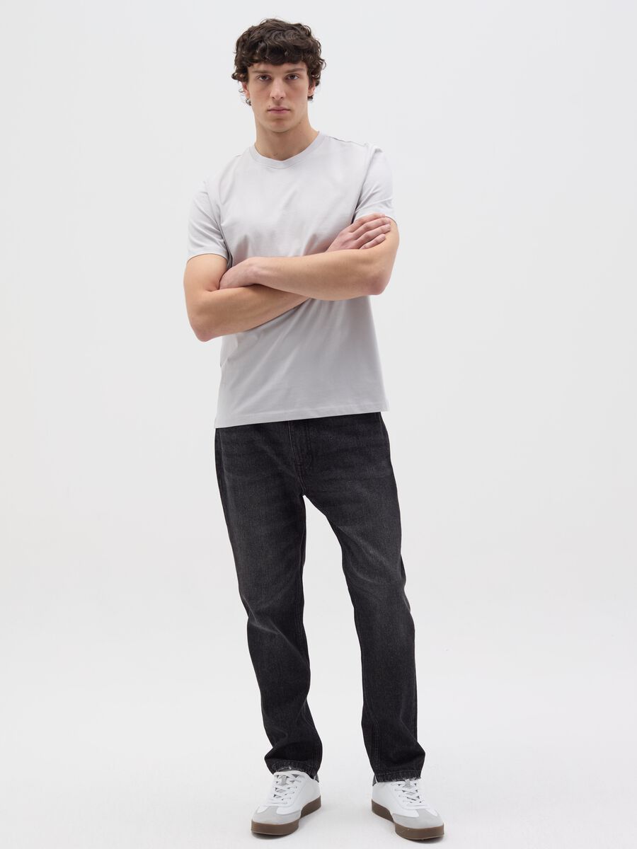 Organic cotton T-shirt with round neck_1