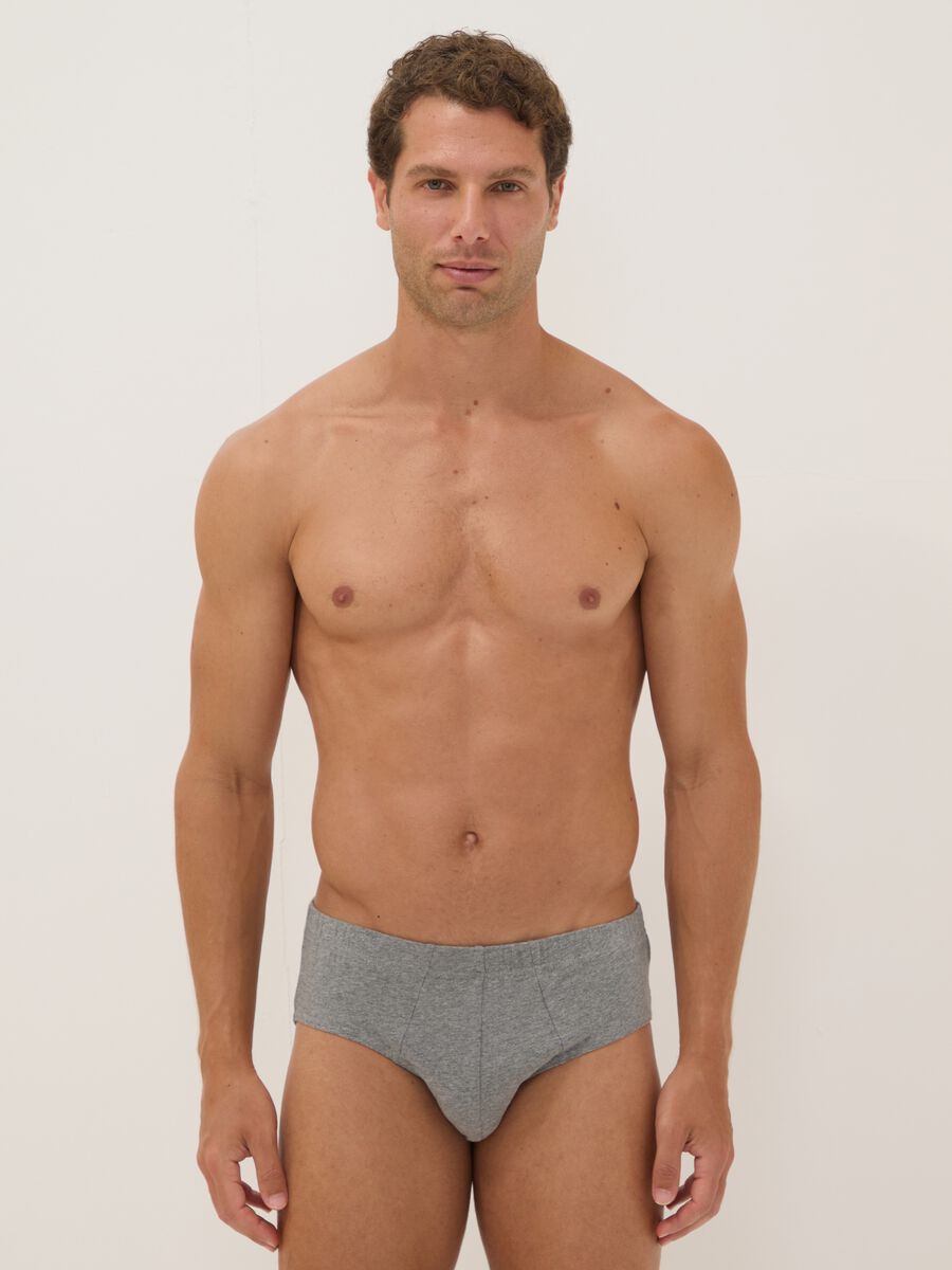 Slip grigio in cotone organico_0