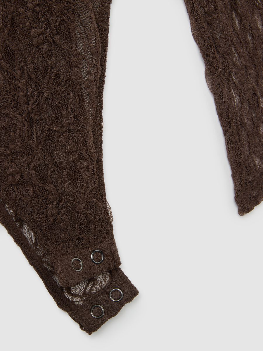 Brown stretch fabric bodysuit_5
