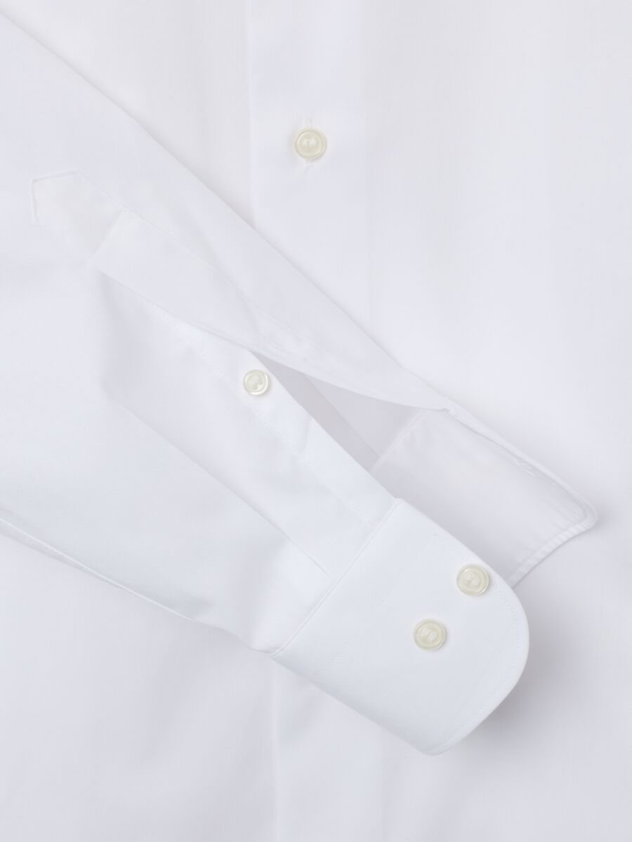 White pure cotton regular fit shirt_1