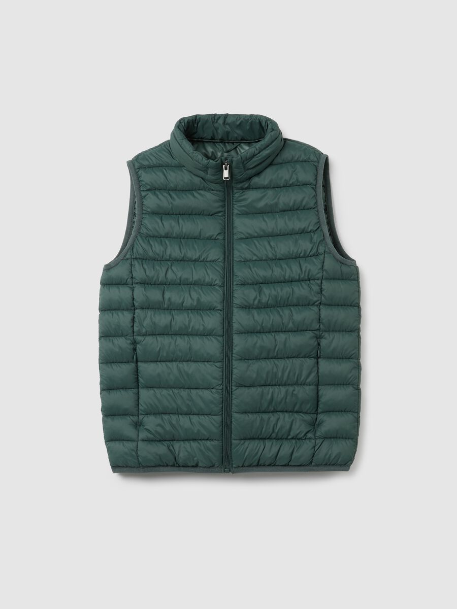 Regular fit waterproof green boy's vest_3