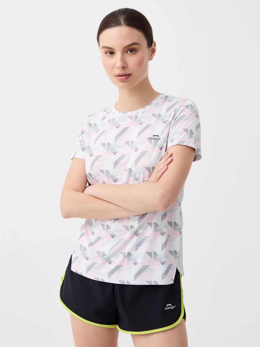 T-shirt da tennis stampata Slazenger_1