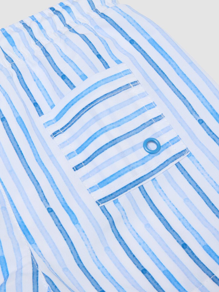 Multicoloured striped boys&rsquo; boxer swim shorts_3