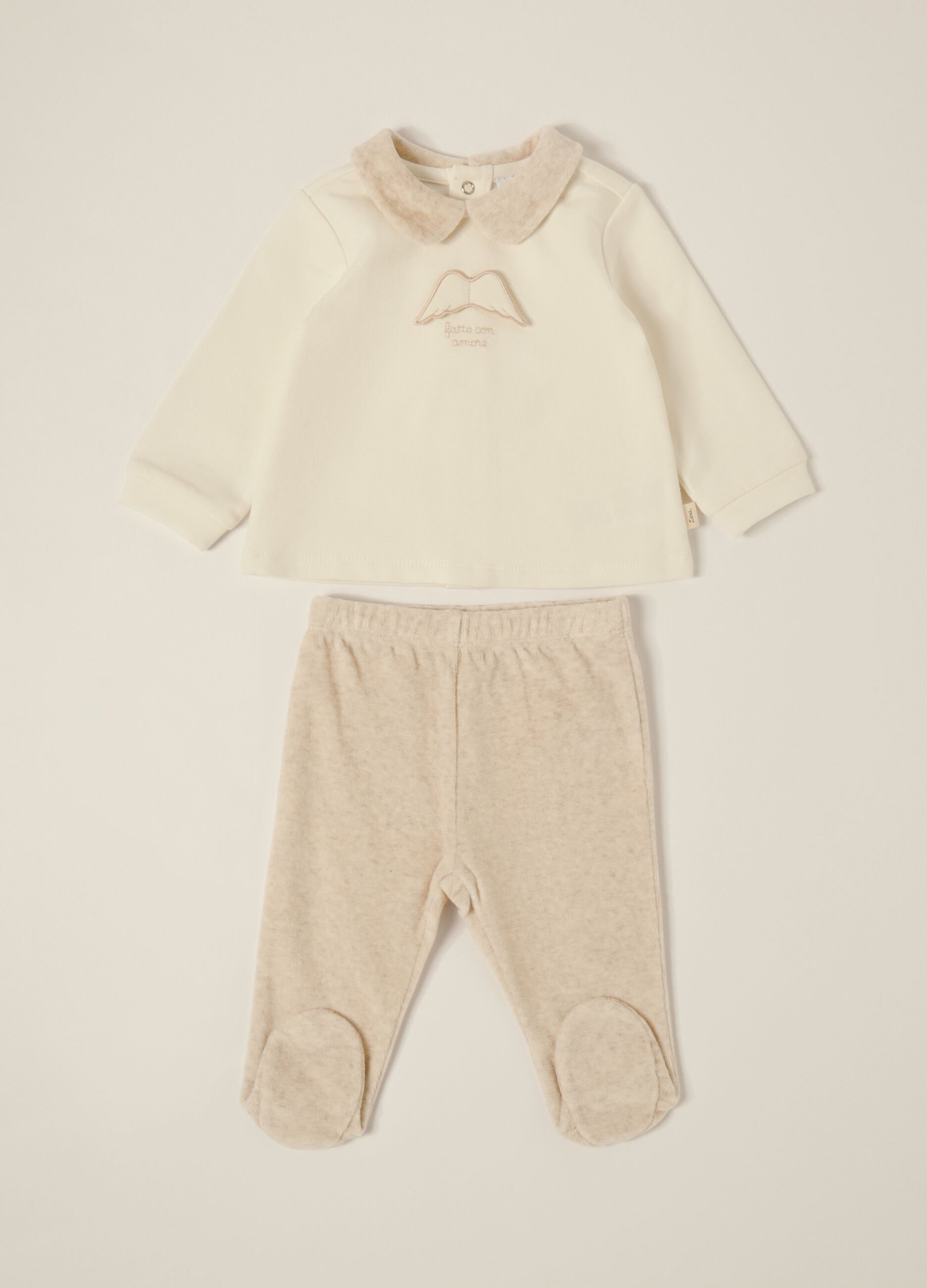 Set in french terry di cotone stretch IANA