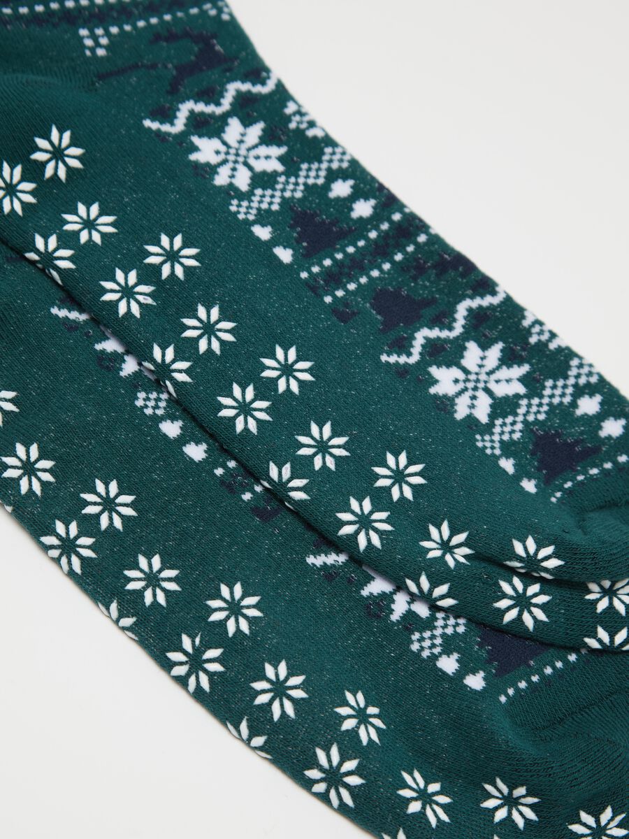 Slipper socks with Christmas pattern_2